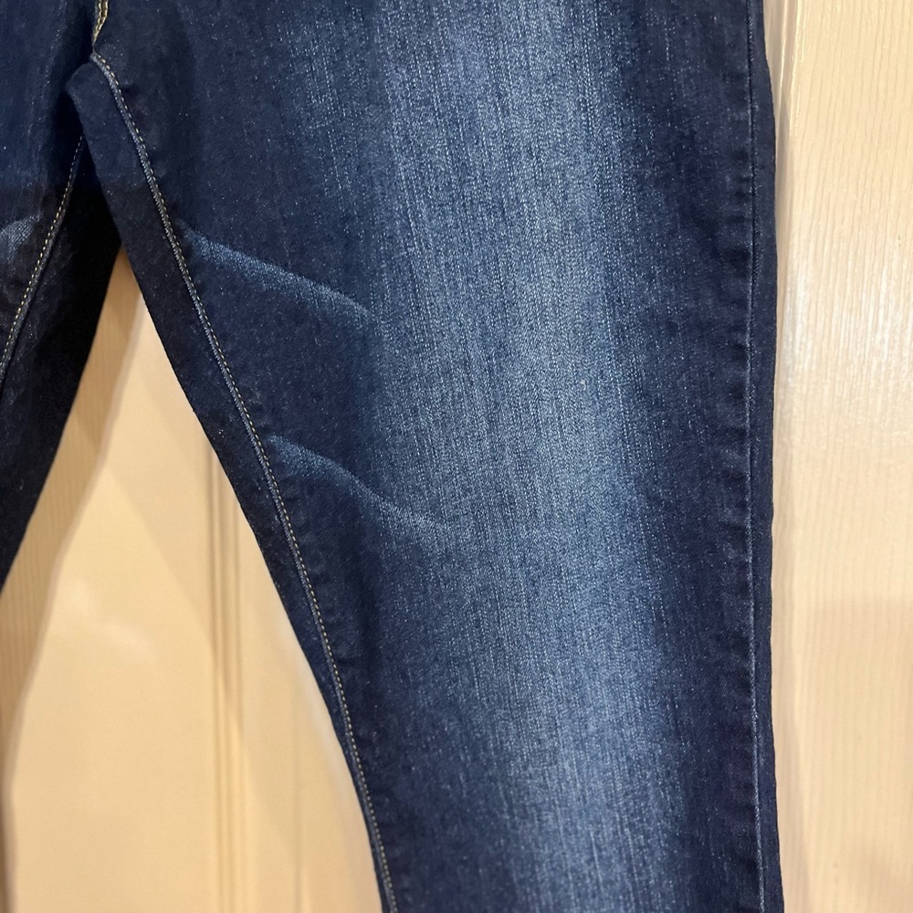 WBB Royalty For Me Dark Indigo Straight Leg Jeans Size 14 NWOT - Picture 6 of 7
